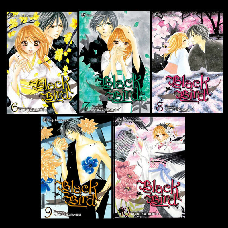 BLACK BIRD English MANGA Series by Kanoko Sakurakoji Set of Book Volumes  6-10