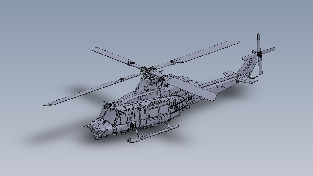 1 35 Bell UH 1Y Venom Super Huey By Academy 3D Render The 1-35-bell-uh-1y-venom-super-huey-by-academy-3d-render-the