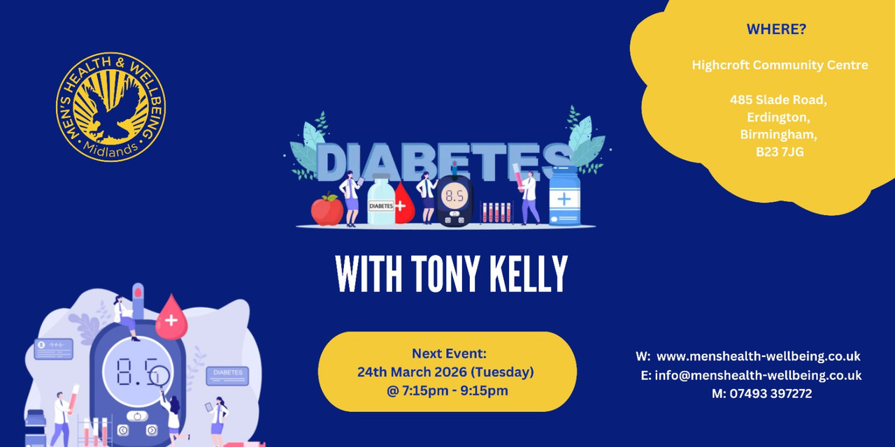 Men's Health and Wellbeing Group Monthly Meeting - Diabetes