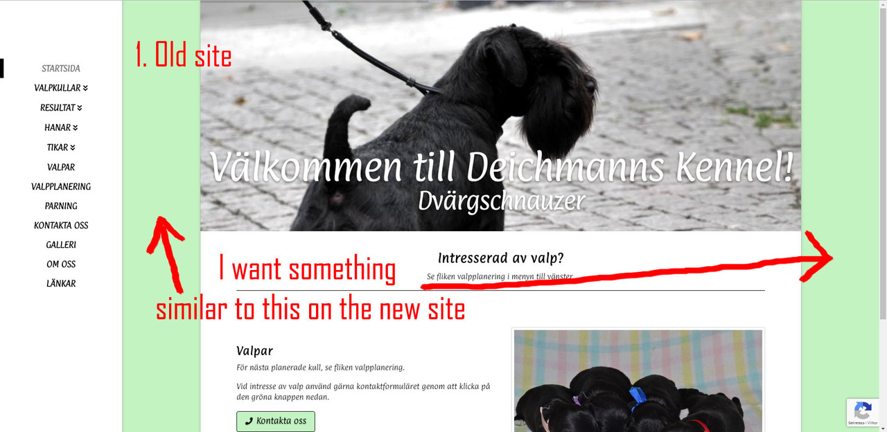 Container question - 1. new site