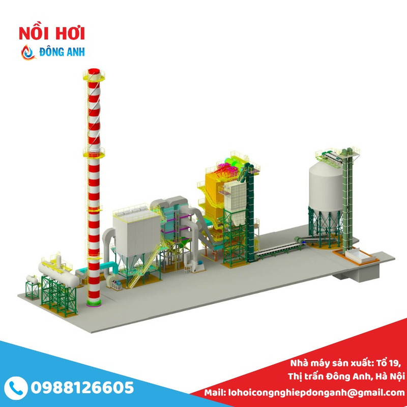 lò hơi tầng sôi đốt sinh khối