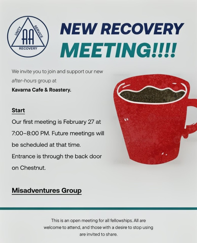 Kavarna Meeting Flyer