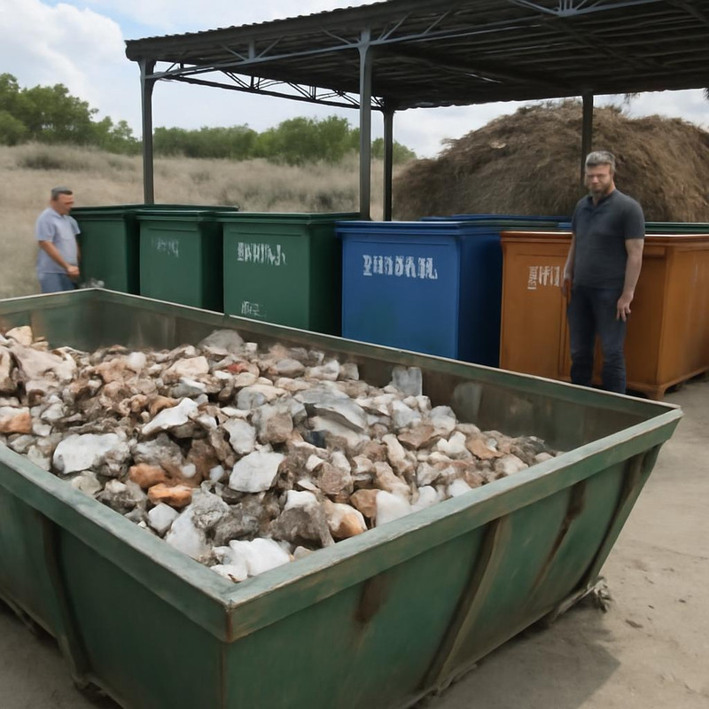 Полигон для размещения строительного мусора с сортировкой