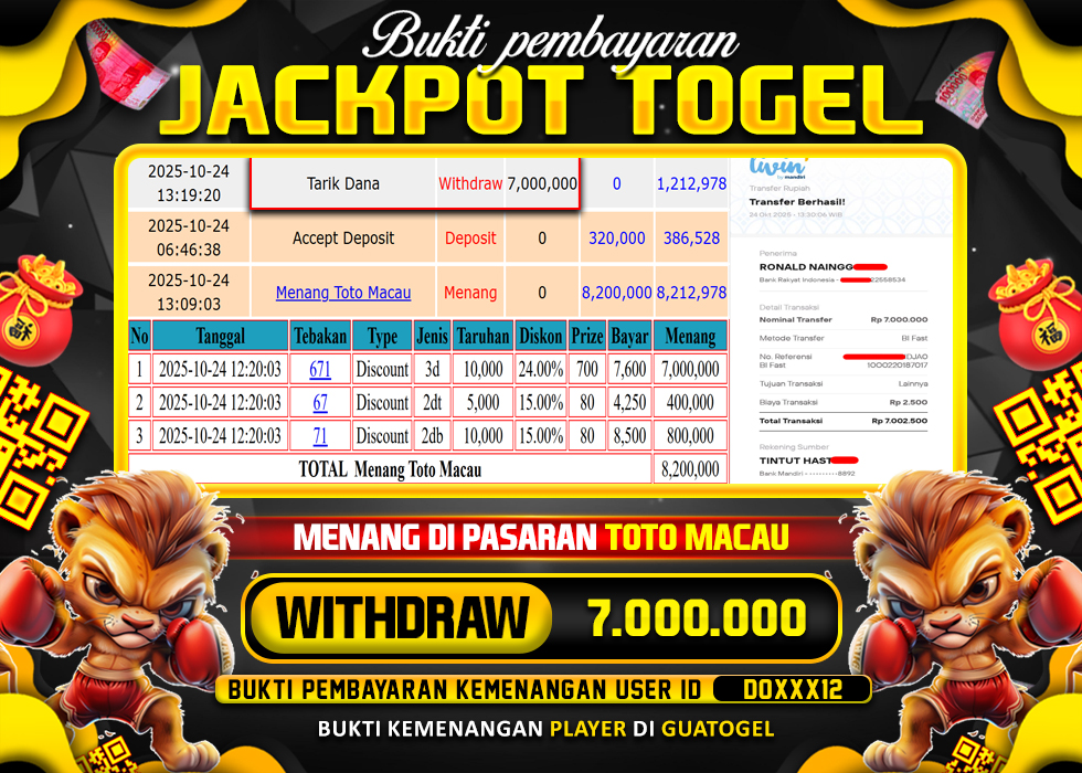 BUKTI JACKPOT LUNAS GUATOGEL