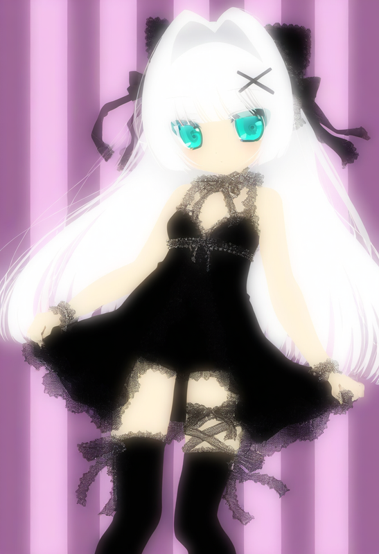 1girl, striped background, close-up, aqua eyes, long hair, hime cut, white hair, s-3435582282