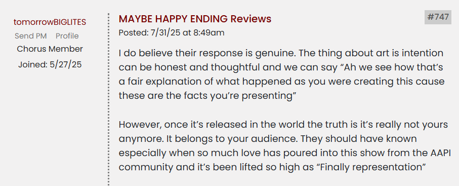 MAYBE HAPPY ENDING Reviews