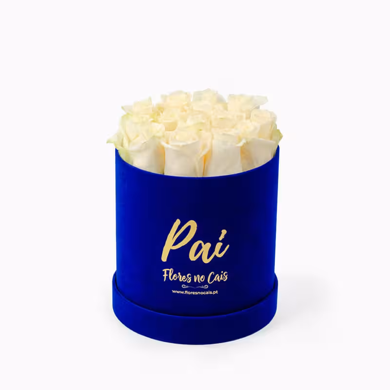 Caixa Dia do Pai (Rosas Brancas)