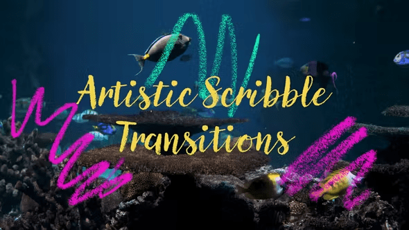 Videohive - Artistic Scribble Transitions - 51628533