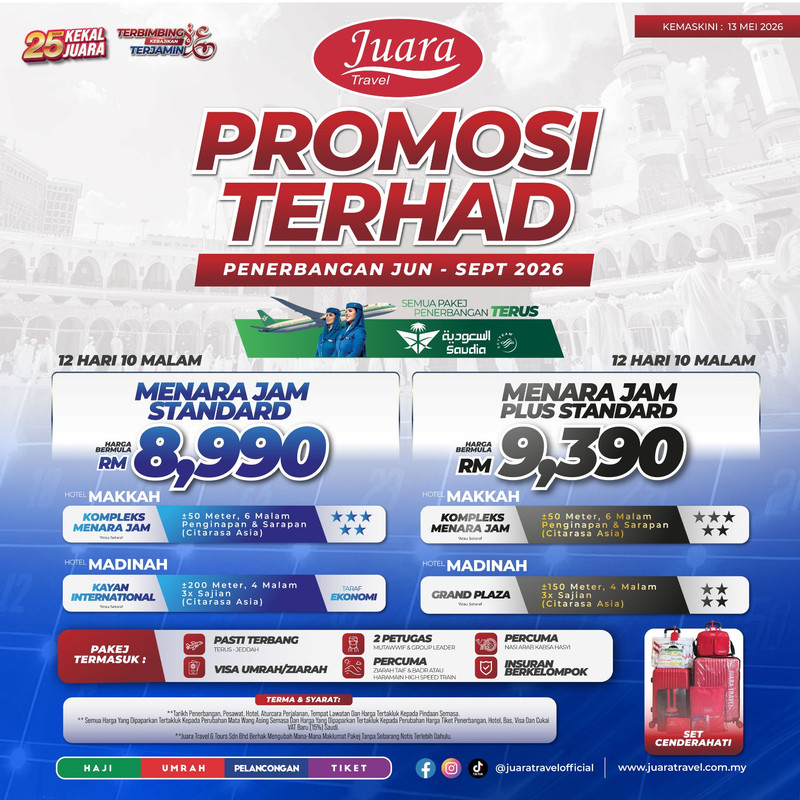 Promosi Terhad Menara Jam 10 Hari