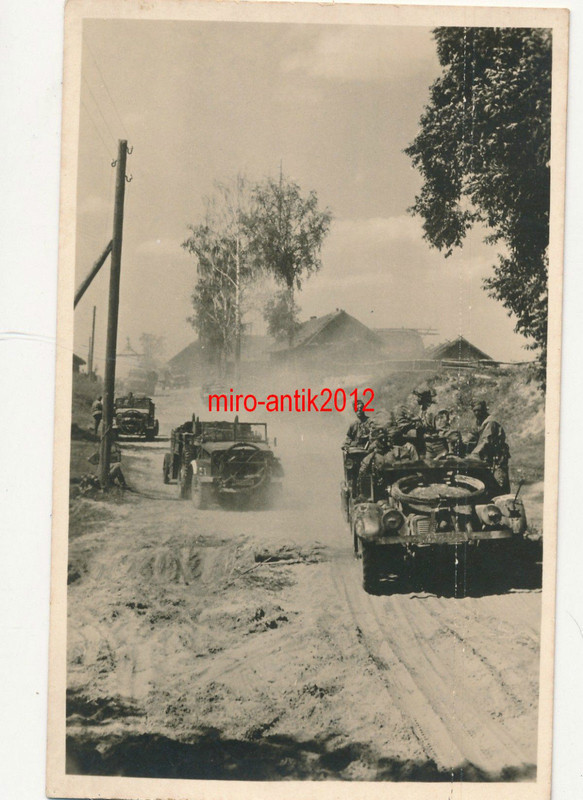 Foto, Ak, Panzerjäger in Russland