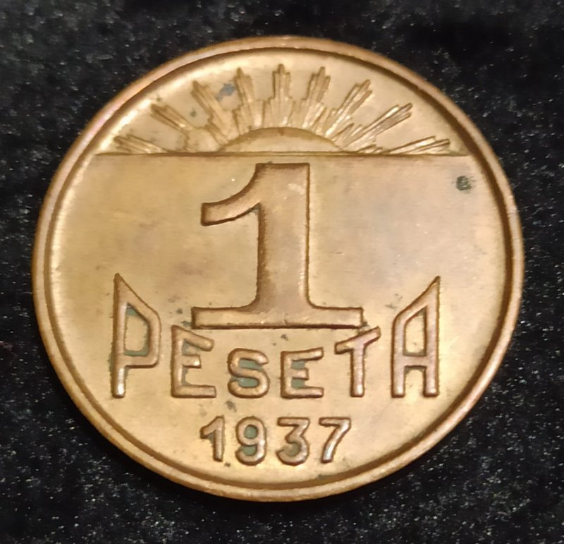 1 peseta del consejo de Asturias y León 1937 24