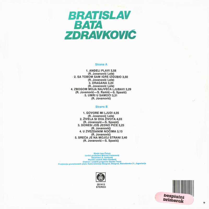 Bata Zdravkovic 1989 z