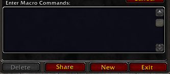 Macro Frame with Share Button