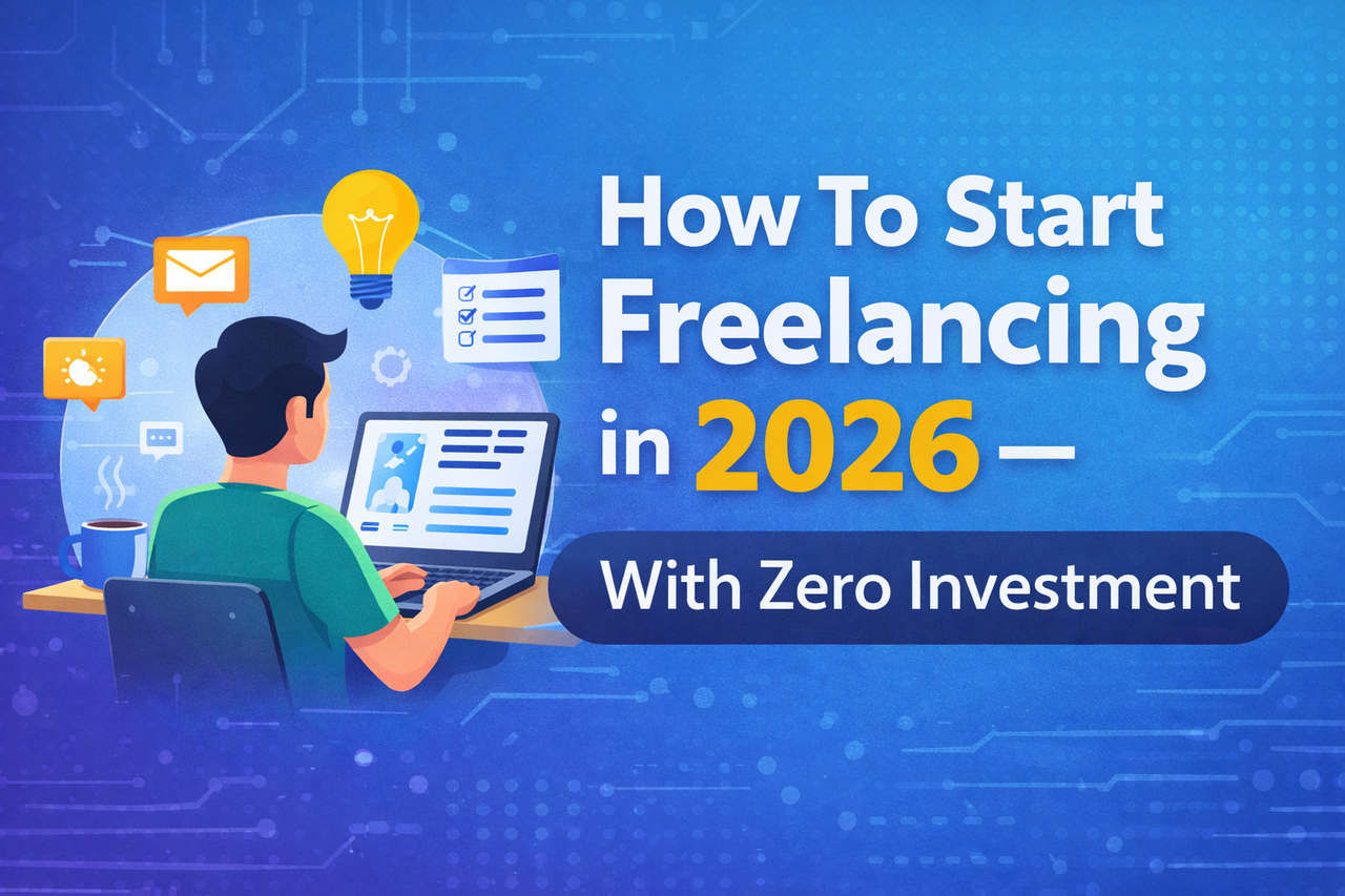 How To Start Freelancing in 2026 — With Zero Investment (Beginner Guide)