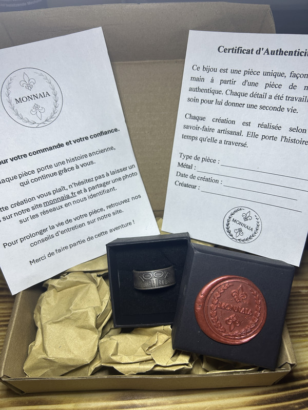 Engagement éthique – création de bijoux en pièces de monnaie Monnaia