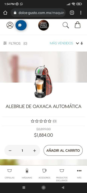Dolce Gusto, Cafetera líquida Dolce alebrije
