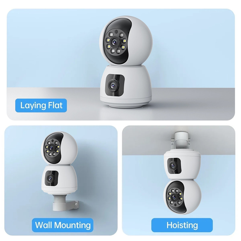 Cámara Vigilancia WiFi Interior 4K HD, Cámara Vigilancia Domicilio WiFi con WiFi 360° Cámara de Seguridad para bebé, Perro, Visión Nocturna, Seguimiento Automatico, Detección AI，Audio Bidireccional - details 10
