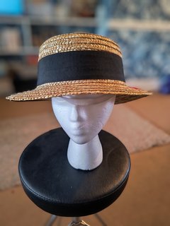 Brown Straw Boater