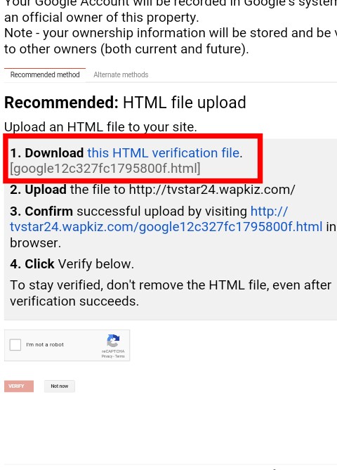 how to add wapkiz site to google