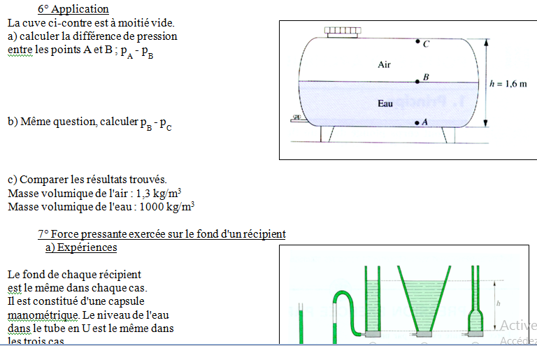 Statique des fluides