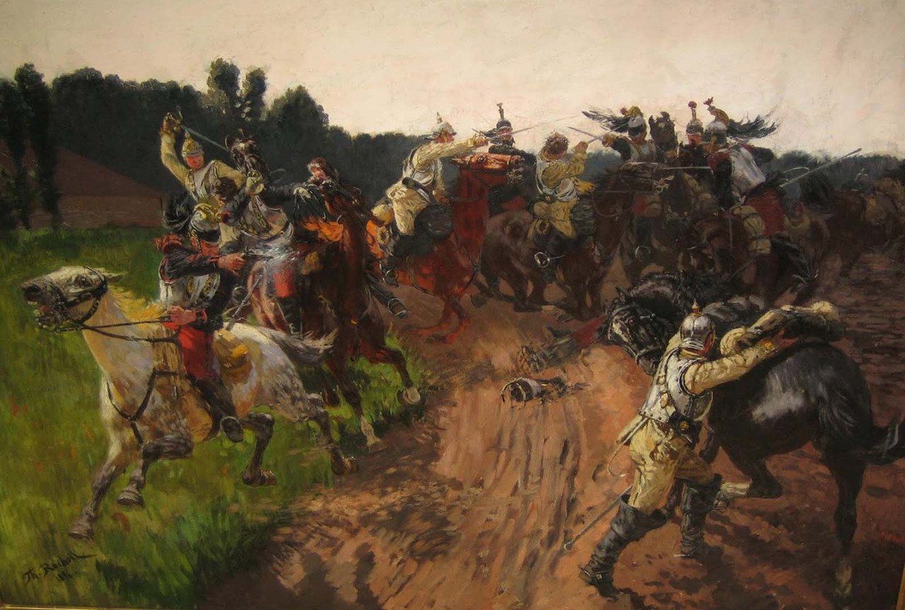 Franco prusiana Mars la tour carga de Von Bredow melee