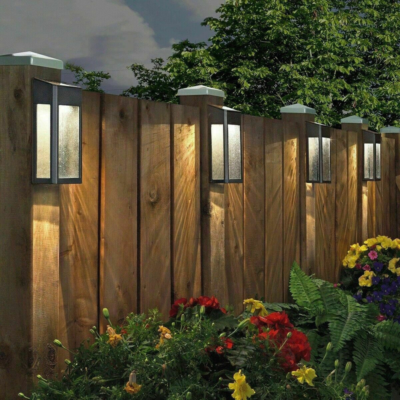 Paradise Solar Led Post Lights 4 Pack Garden Home Deck Garage Paradise Solar Led Post Lights 4 Pack