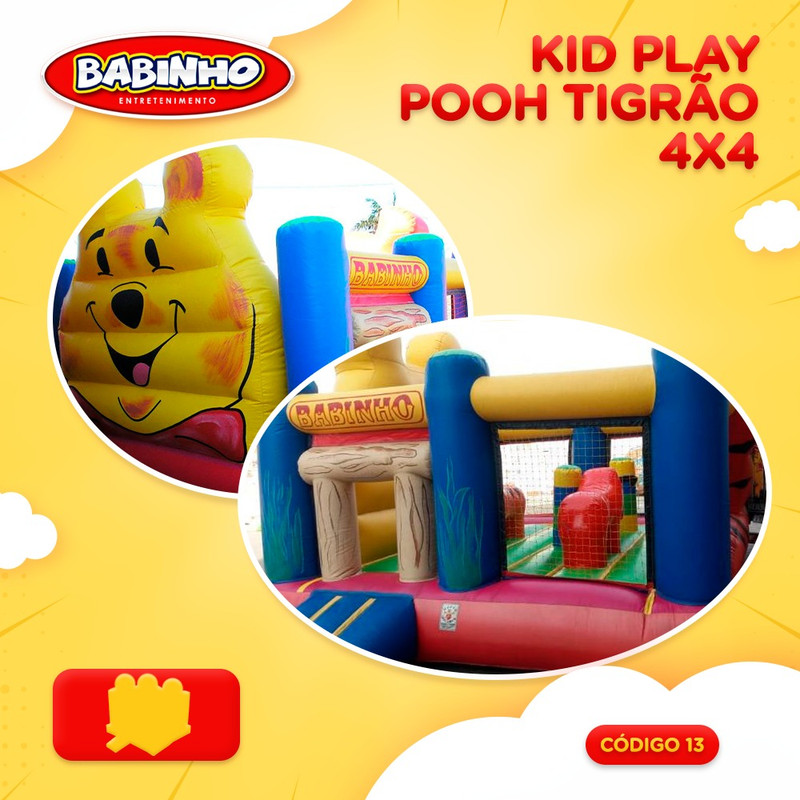 Pula-Pula Pooh e Tigrão Kids - Foto 1