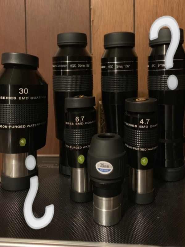 escoger oculares para refractor 120 1000