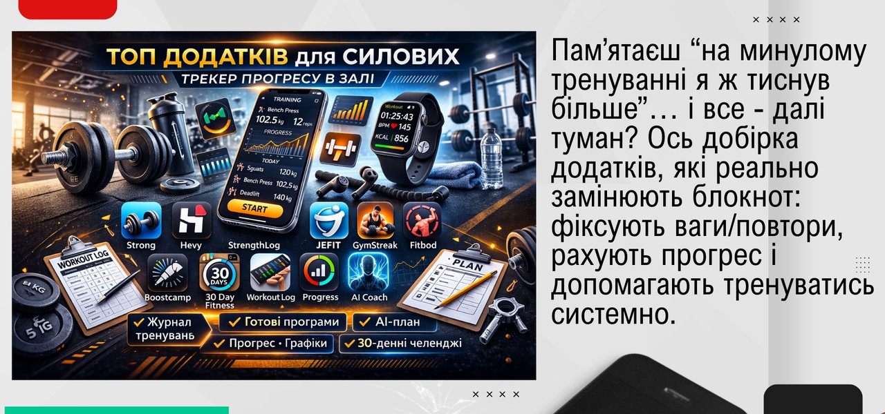 кращі додатки для спорт залу