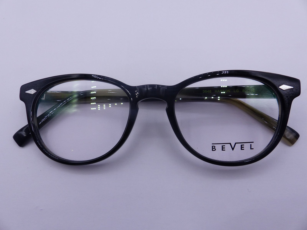 BEVEL 3648 HAPTON LIQUORICE GRAIN MENS EYEGLASSES FRAMES SIZE 50-18-140