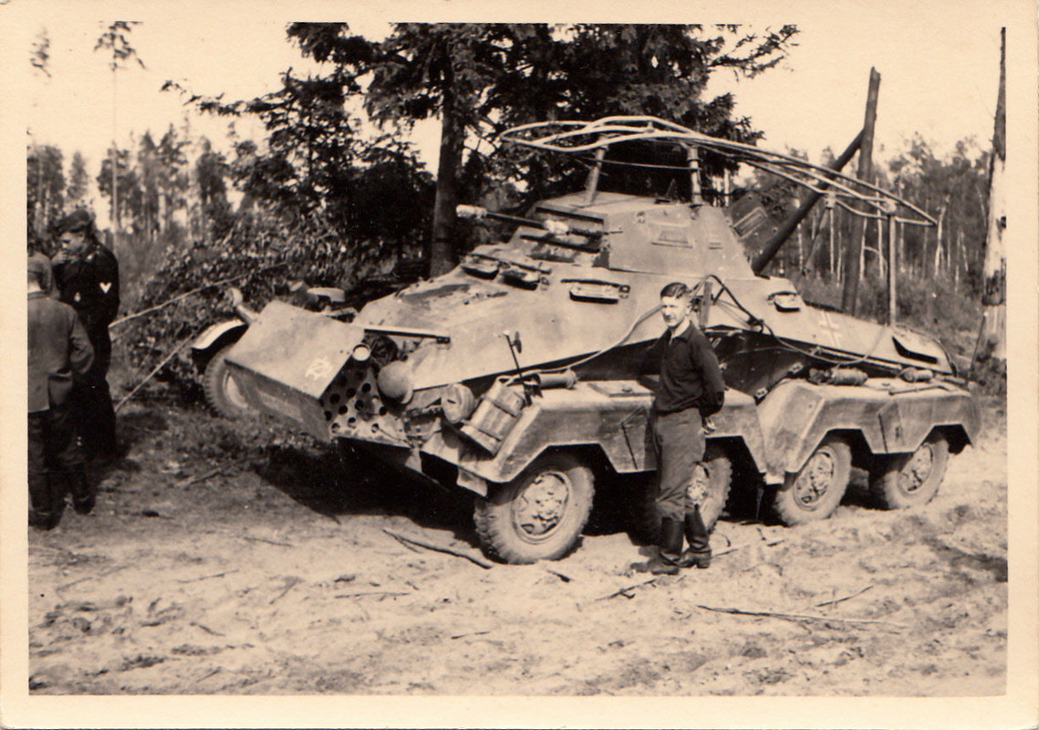 Wehrmacht Panzer 8-Rad SPW Spähpanzer Rahmenante