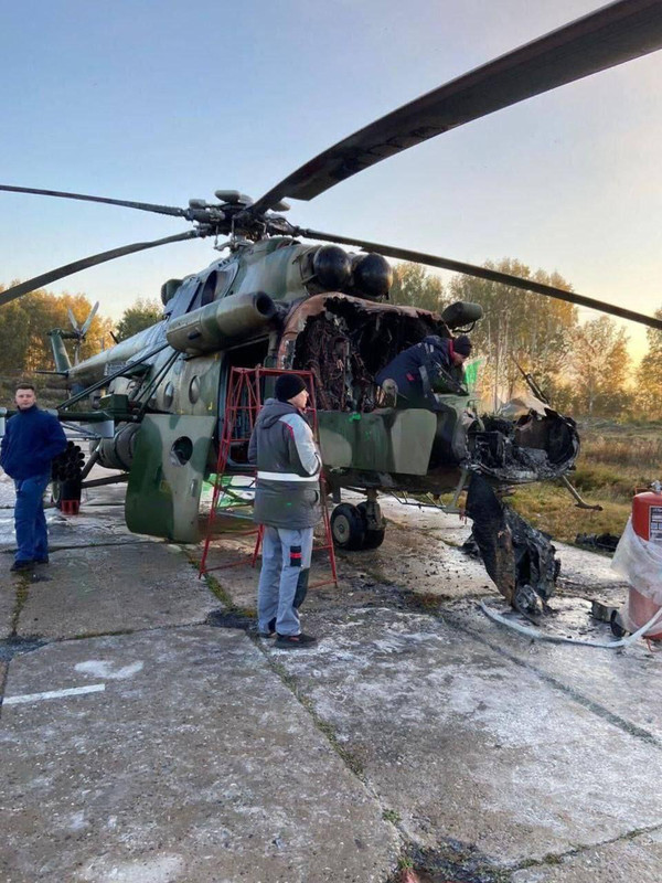 1061 Mi-8AMTSh transport helicopter destr 23 09 24