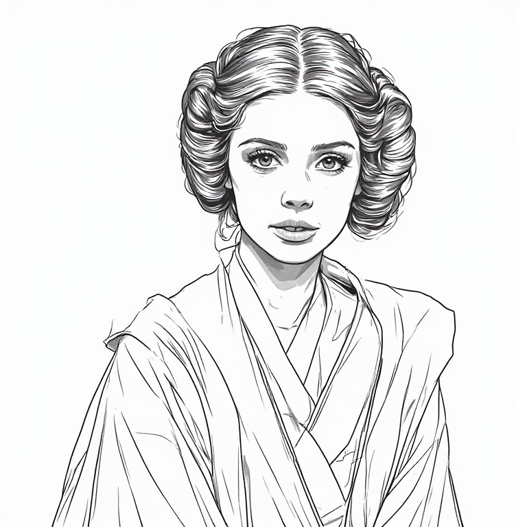 Princess-Leia-Line-drawing-nat-(3)