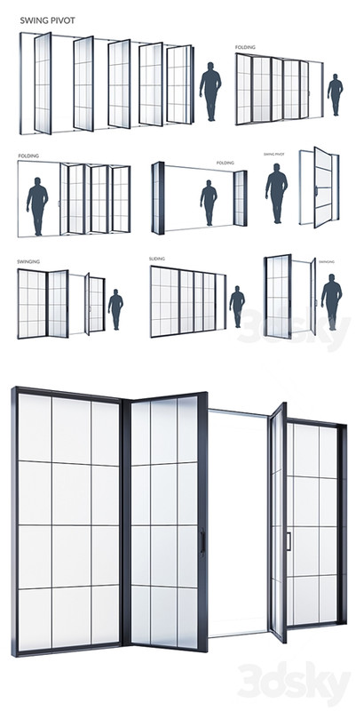 Modern windows SWING PIVOT FOLDING SLIDING