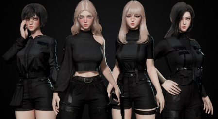 Unreal Engine Marketplace - Techwear Girls (4.19 - 4.27, 5.0 - 5.1)