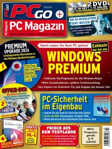 Cover: Pcgo+Pc Magazin Maerz No 03 2024