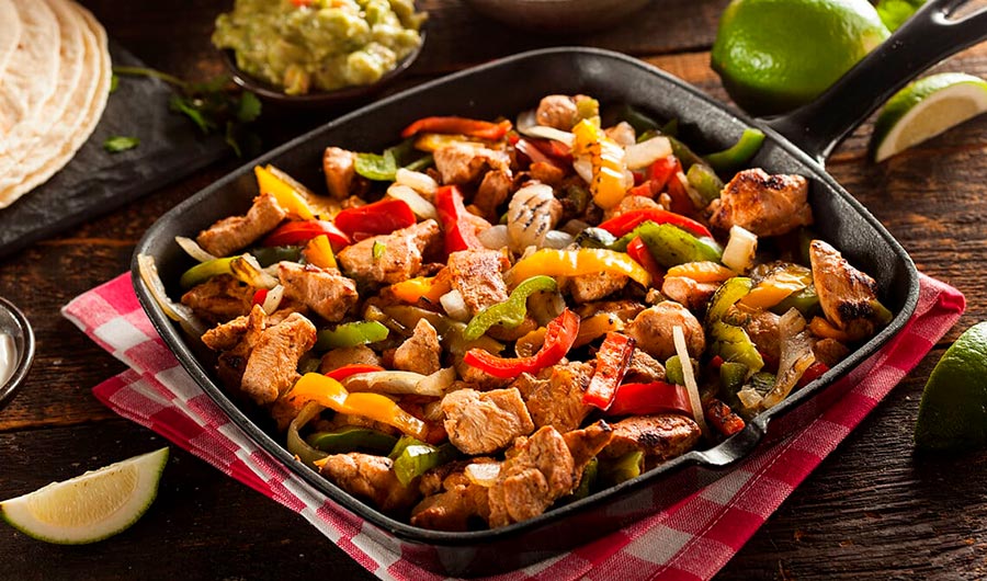 Fajitas de Pollo con pimientos
