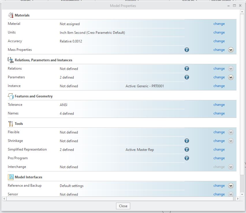 PTC Creo Unit Change 002