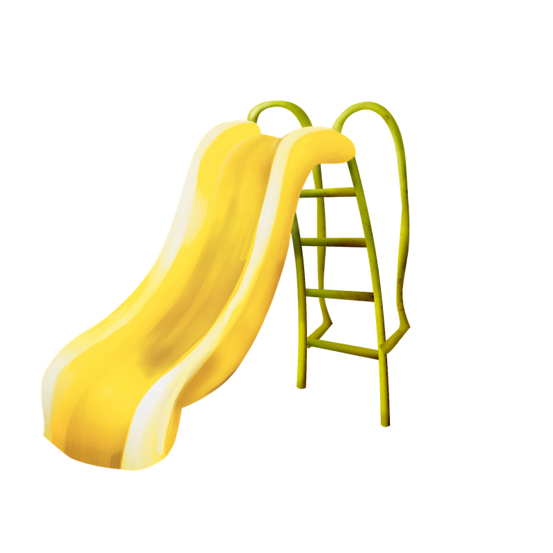emeto_summer playground_slide yellow