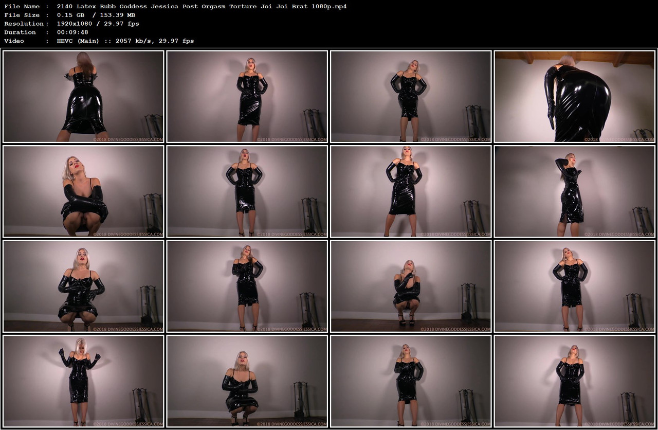 2140 Latex Rubb Goddess Jessica Post Orgasm Torture Joi Joi Brat 1080p mp4