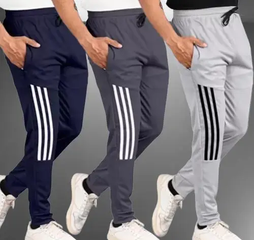Men's Stylish Jogger Lower Track Pants for Gym Casual Wear for Men(Pack Of 3 Color 4 (R309)