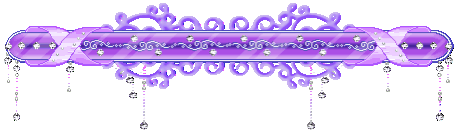 purple dangly thing