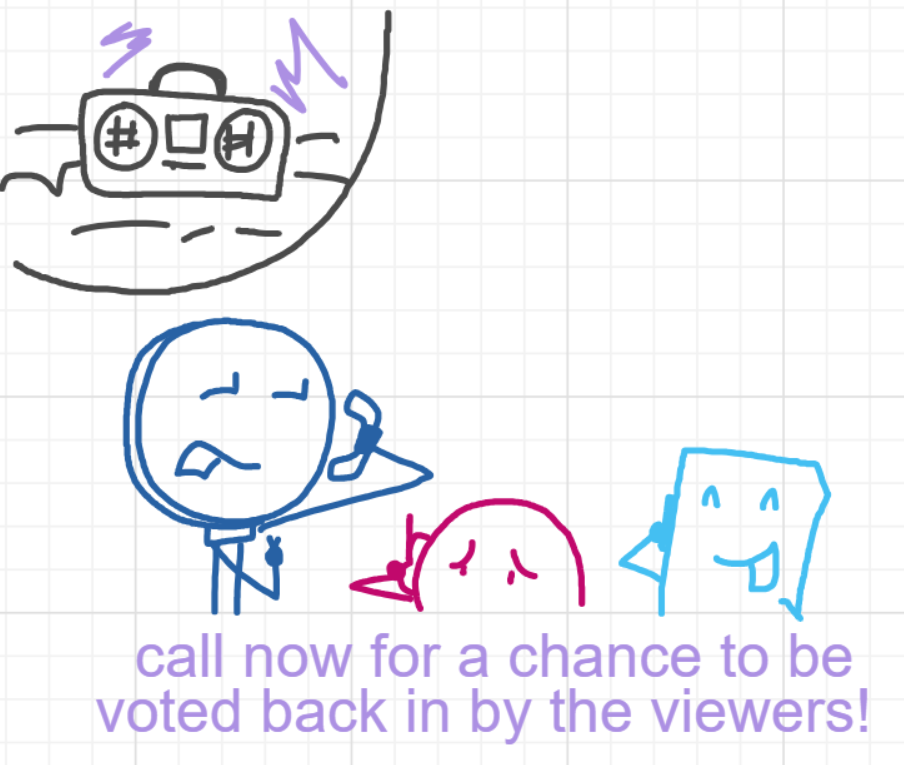 A panel from A Murder On The, episode six of the Board Boards object show by Furretwalk/WalkingFurret.