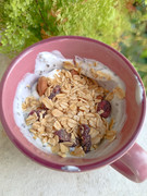Skyr, graines de chia, amande et avoine
