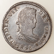 8 Reales 1819 Fernando VII Zacatecas PAS5436