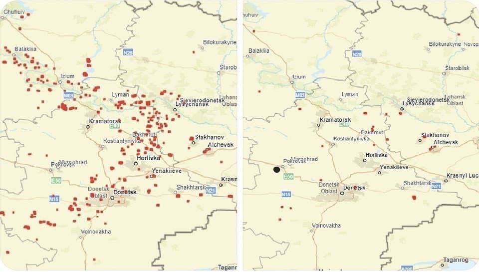 Количество обстрелов Украины после уничтожения складов сократилось в десятки раз