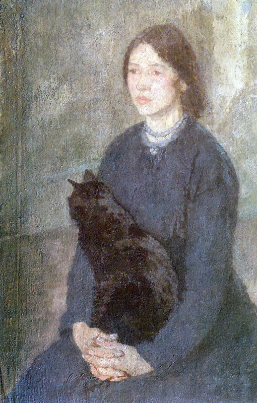 Gwen-John-Young-Woman-Holding-a-Black-Cat-Tate