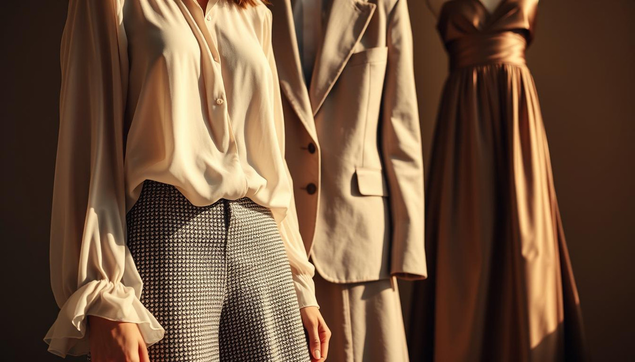 сочетание тканей