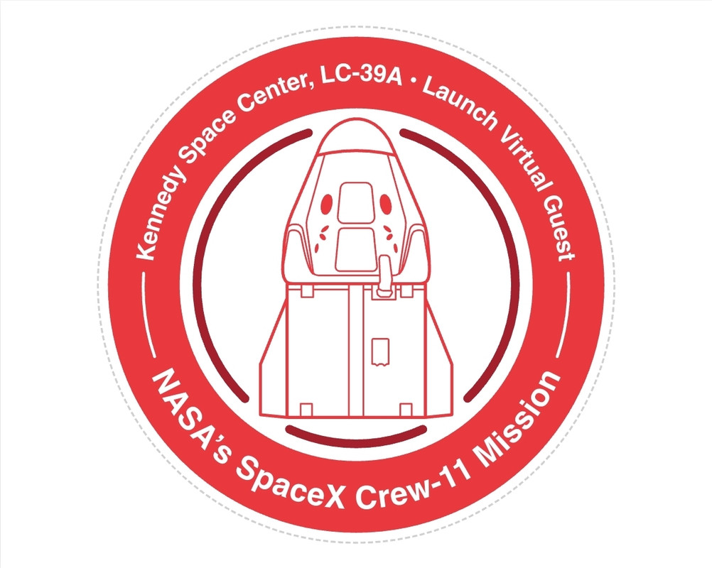 NASA SpaceX Crew-11 Virtual Guest Badge