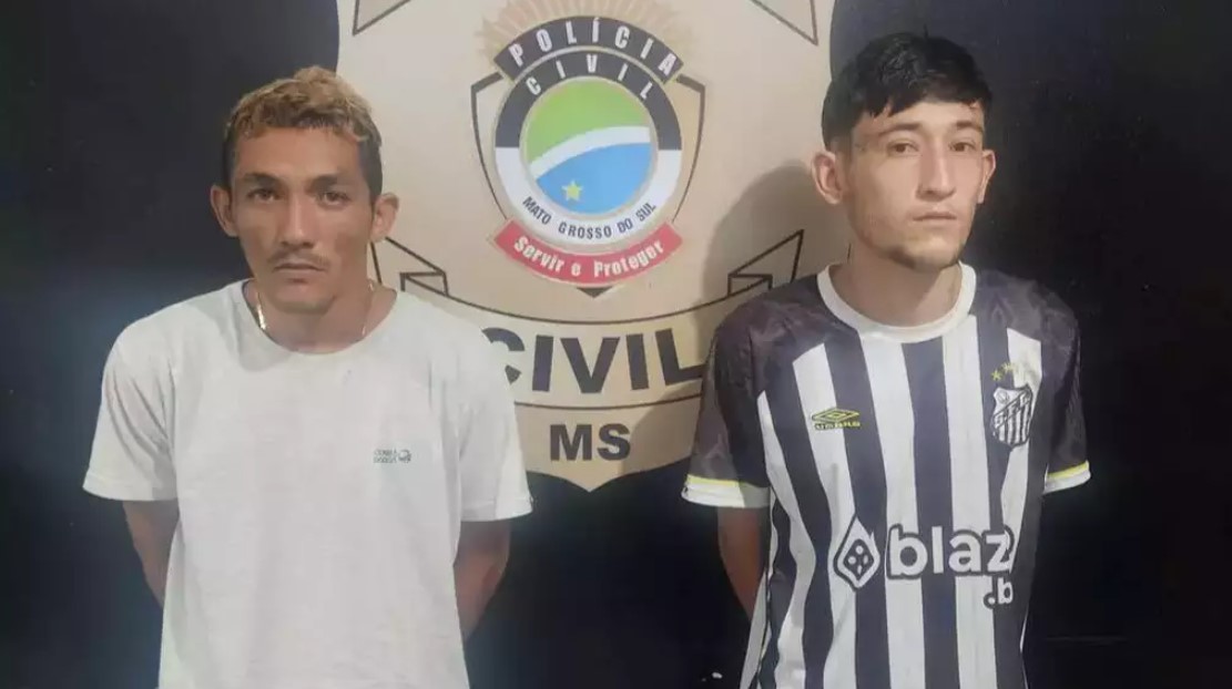 Wanderson, à esquerda, e João Pablo, à direita, presos pelo homicídio em Sonora (Foto: Divulgação)